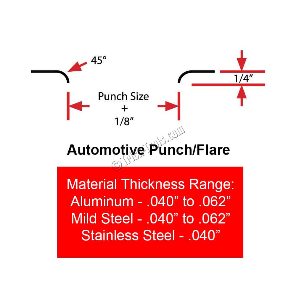 Mittler Bros. Punch & Bead Set, 1 to 2-1/2 inch (6 Piece)