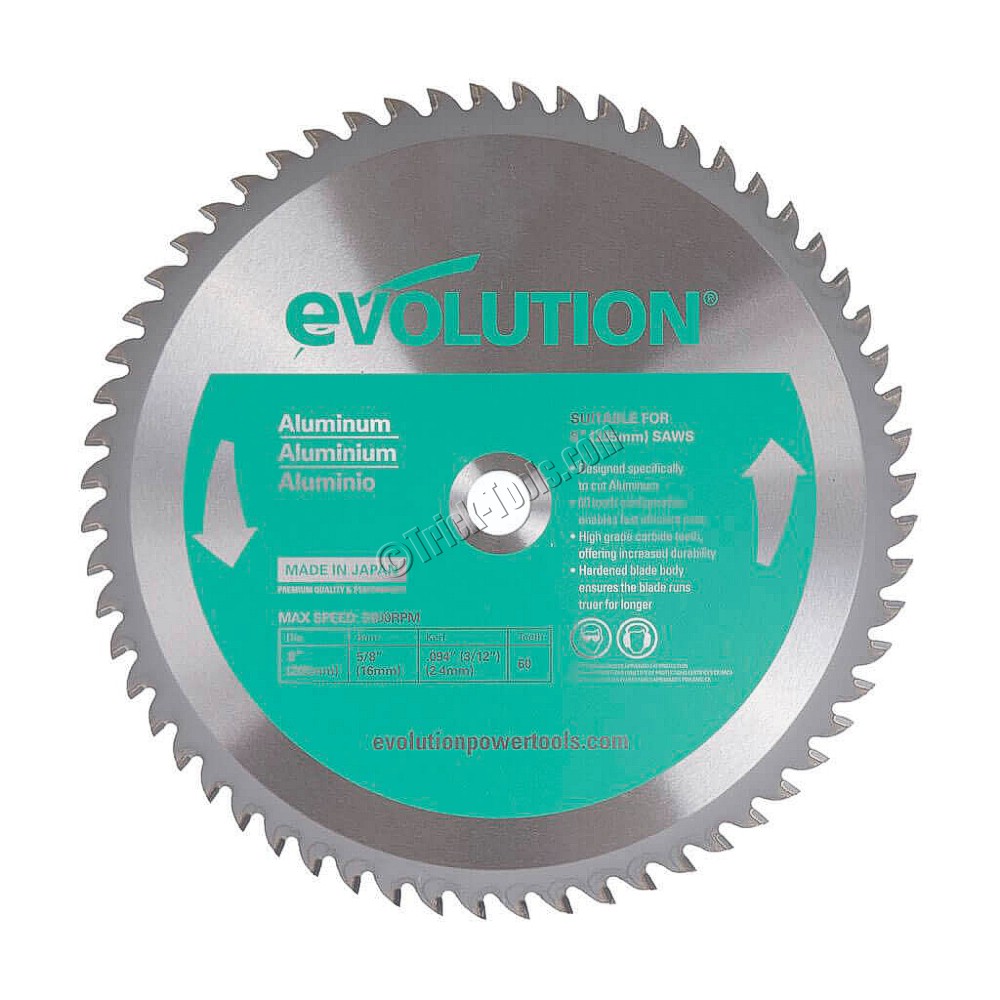 8BLADEAL, Evolution 8 inch Circular Saw Blade - Aluminum