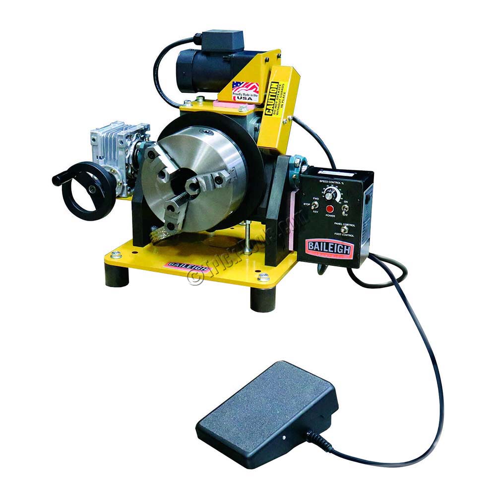 WP-1800B, Baileigh Benchtop Welding Positioner with 8 inch Chuck