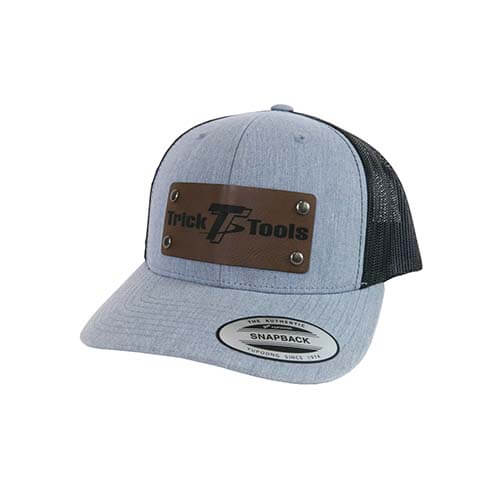 Trick Tools Leather Patch Mesh Back Hat, Baseball cap